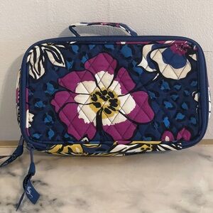 Vera Bradley Blush & Brush Makeup Case Bag Small African Violet